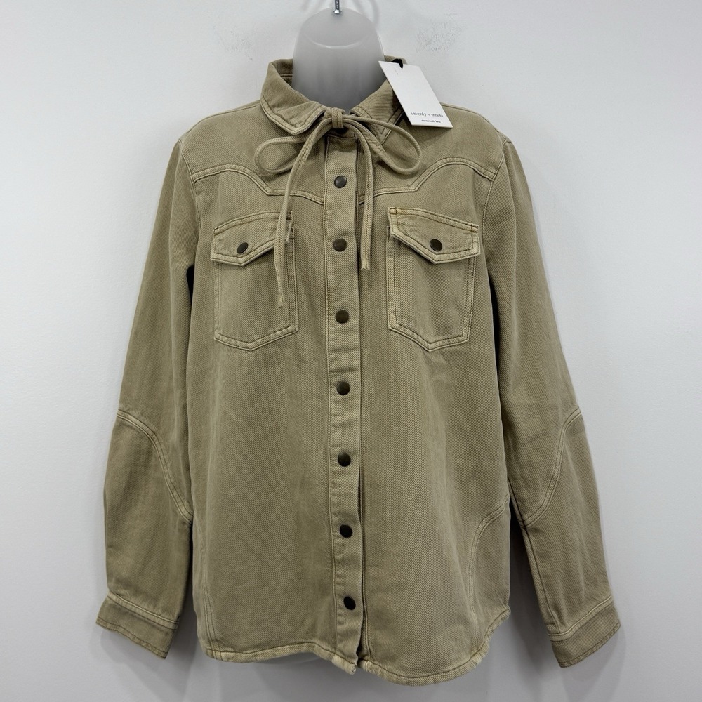 Seventy + Mochi Mia Shirt S NWT Desert Sand Organic Cotton Country Western